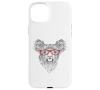 Mens Womens Cute Funny Hipster Red Glasses Koala Bear Lover Custodia per iPhone 15 Plus