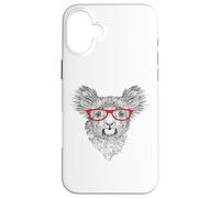 Mens Womens Cute Funny Hipster Red Glasses Koala Bear Lover Custodia per iPhone 16 Plus