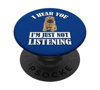 Mens Womens Cute Hear You Not Listening Shar Pei Dog Lover PopSockets PopGrip Adesivo