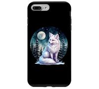 Mens Womens Cute Winter Snow White Arctic Fox Lover Custodia per iPhone 7 Plus/8 Plus