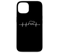 Mens & Womens EKG Heartbeat Meme Lover Capybara Custodia per iPhone 13