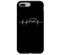 Mens & Womens EKG Heartbeat Meme Lover Capybara Custodia per iPhone 7 Plus/8 Plus