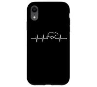 Mens & Womens EKG Heartbeat Meme Lover Capybara Custodia per iPhone XR