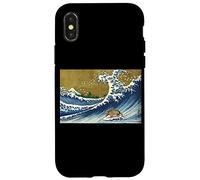 Mens Womens Funny Retro Vintage Surfing Wave Armadillo Lover Custodia per iPhone X/XS