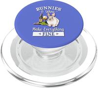 Mens Womens Girls Bunnies & Wine Fine Rabbit Lover PopSockets PopGrip per MagSafe