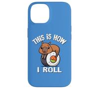 Mens Womens Kawaii Japanese Sushi How I Roll Capybara Lover Custodia per iPhone 14