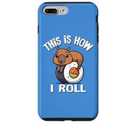 Mens Womens Kawaii Japanese Sushi How I Roll Capybara Lover Custodia per iPhone 7 Plus/8 Plus
