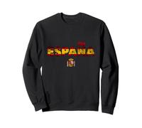 Men's Women's Kids Cool Vintage Spain Flag Graphic Design Felpa