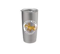 Mens Womens Kids I Raise Tiny Dinosaurs Leopard Gecko Lover Bicchiere termico in acciaio inox doppia parete