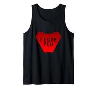 Men's Women's Kids Love Graphic Design Tees - I Love You Canotta