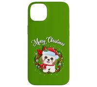 Mens Womens Kids Merry Christmas Santa Wreath Shih Tzu Lover Custodia per iPhone 14 Plus