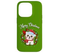 Mens Womens Kids Merry Christmas Santa Wreath Shih Tzu Lover Custodia per iPhone 14 Pro