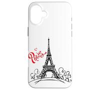 Men's Women's Kids Paris France Eiffel Tower Graphic Design Custodia per iPhone 16 Plus