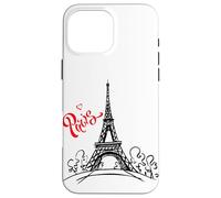 Men's Women's Kids Paris France Eiffel Tower Graphic Design Custodia per iPhone 16 Pro Max