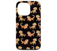 Mens Womens Kids Tiny Dinosaur Bearded Dragon Lover Pattern Custodia per iPhone 13 Pro