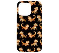Mens Womens Kids Tiny Dinosaur Bearded Dragon Lover Pattern Custodia per iPhone 15 Pro Max