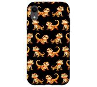 Mens Womens Kids Tiny Dinosaur Bearded Dragon Lover Pattern Custodia per iPhone XR