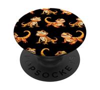 Mens Womens Kids Tiny Dinosaur Bearded Dragon Lover Pattern PopSockets PopGrip Adesivo