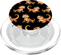 Mens Womens Kids Tiny Dinosaur Bearded Dragon Lover Pattern PopSockets PopGrip per MagSafe