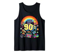 Men's Women's Kids Vintage Retro Back To 90's Graphic Design Canotta
