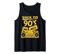 Men's Women's Kids Vintage Retro Back To 90's Graphic Design Canotta