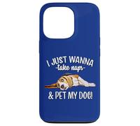 Mens Womens Kids Wanna Take Naps and Pet My Beagle Dog Lover Custodia per iPhone 13 Pro
