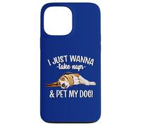 Mens Womens Kids Wanna Take Naps and Pet My Beagle Dog Lover Custodia per iPhone 13 Pro Max