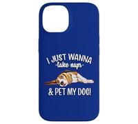 Mens Womens Kids Wanna Take Naps and Pet My Beagle Dog Lover Custodia per iPhone 14