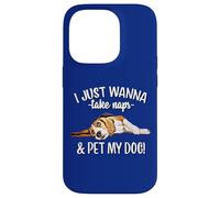 Mens Womens Kids Wanna Take Naps and Pet My Beagle Dog Lover Custodia per iPhone 14 Pro