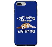 Mens Womens Kids Wanna Take Naps and Pet My Beagle Dog Lover Custodia per iPhone 7 Plus/8 Plus