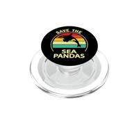 Mens Womens Killer Whale Save The Sea Pandas Orca Lover PopSockets PopGrip per MagSafe
