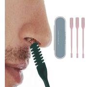 Mens/Womens Nasal Nose Hair Trimmer Clipper Ear Eyebrow Grooming Cutter, 360-Degree Rotating Manual Nose Hair Trimmer,Double Sided Nose Hair Knife, Ear and Nose Hair Trimmer (D-03-Enhanced)