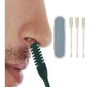 Mens/Womens Nasal Nose Hair Trimmer Clipper Ear Eyebrow Grooming Cutter, 360-Degree Rotating Manual Nose Hair Trimmer,Double Sided Nose Hair Knife, Ear and Nose Hair Trimmer (D-01-Enhanced)