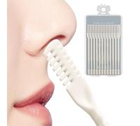Mens/Womens Nasal Nose Hair Trimmer Clipper Ear Eyebrow Grooming Cutter, 360-Degree Rotating Manual Nose Hair Trimmer,Double Sided Nose Hair Knife, Ear and Nose Hair Trimmer (B)