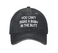 Mens Womens Non Puoi Fare Un Bambino nel Culo Stampato Berretto da Baseball Regolabile Trucker Cappello papà Baseball Snapback cap
