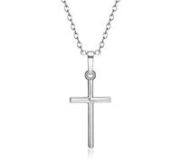 Mens Womens Stainless Steel Gold Silver Plated Cross Pendant Necklace Pendant Stylish Nice processing