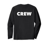 Men's Women's The Word Crew Back Printed Uniform Shirt, Crew Maglia a Manica