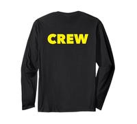 Men's Women's The Word Crew Back Printed Uniform Shirt, Crew Maglia a Manica