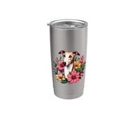 Mens Womens Vintage Work Hard Life Great Pyrenees Lover Bicchiere termico in acciaio inox doppia parete