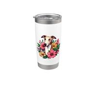 Mens Womens Vintage Work Hard Life Great Pyrenees Lover Bicchiere termico in acciaio inox doppia parete