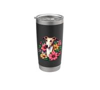 Mens Womens Vintage Work Hard Life Great Pyrenees Lover Bicchiere termico in acciaio inox doppia parete