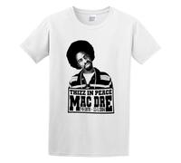 Men's World Star Hiphop Mac Dre Thizz in Peace Rip Hip Hop Rap Cotton T Shirt White S