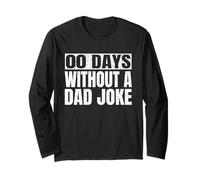 Mens Zero Days Without A Dad Joke Funny Father Day Daddy Maglia a Manica
