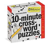 Mensa 10-Minute Crossword Puzzles Page-A-Day Calendar 2023