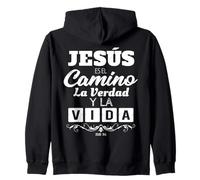 Mensajes Biblicos Dios Jesus Español Spagnolo per cristiani Felpa con Cappuccio