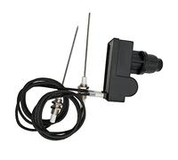 MENSI Accendino per Candele Display a Batteria LED Accendino USB con Collo Flessibile Lungo per Candele Leggere Fornelli a Gas Barbecue da Campeggio, Nero, Moderno