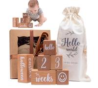 mensili per bambini, del mese di legno per, di per boy e ragazze commemorative per la crescita del bambino