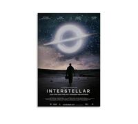 Mensise Poster classico del film Interstellar, poster musicale di fantascienza, poster per stanza, decorazione artistica da parete per camera da letto, 50 x 75 cm