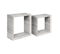 MENSOLE A CUBO DA PARETE SET DI 2 PZ COMPONIBILE IN VARI COLORI MOD. GINEVRA