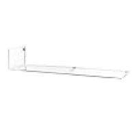 Mensola a L Lato Sinistro multiuso in plexiglass PMMA Trasparente 12,5x76x20 ip